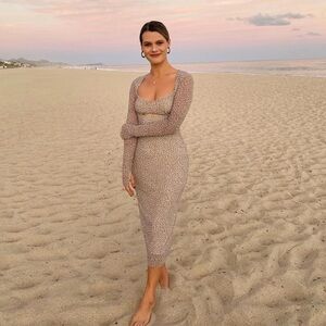 Revolve AFRM Kellen Bodycon Dress in Femme Leopard Print Size 2XL